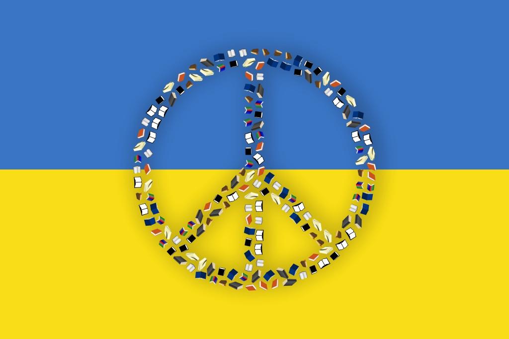 Ukraina lipp rahu sümboliga